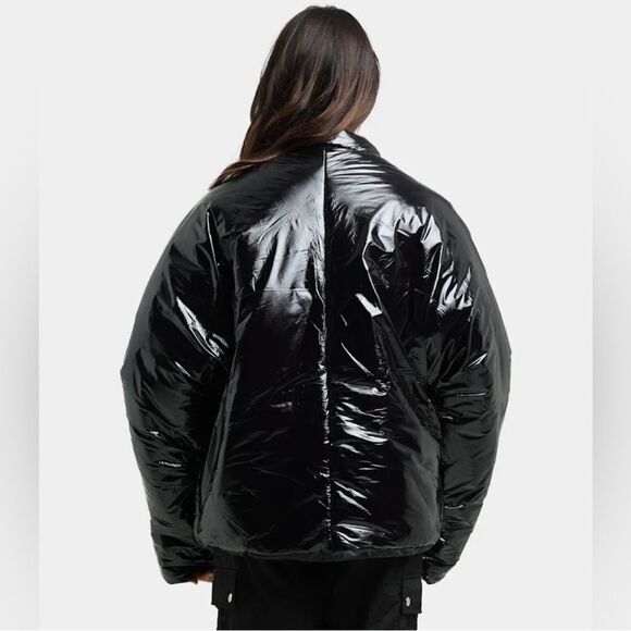 NWT Club Paradise Unisex Paxton Puffer Jacket No Front Closure - Black- Size S - Picture 5 of 7